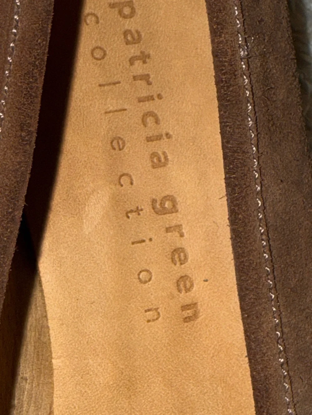 Patricia Green Brown Suede Women's  Slip-On Loafers